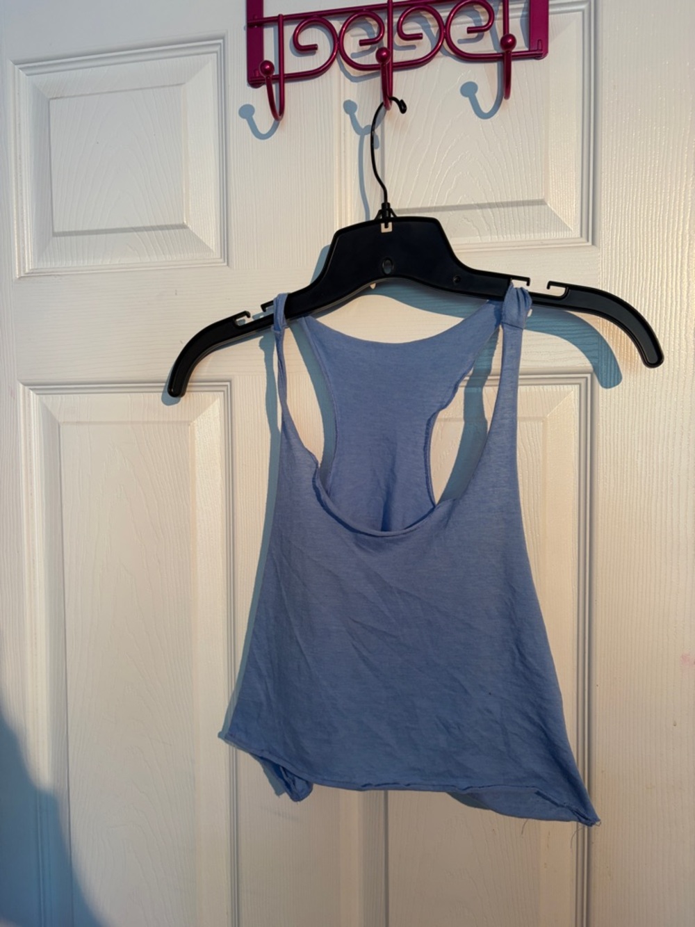 H&M  small baby blue crop top